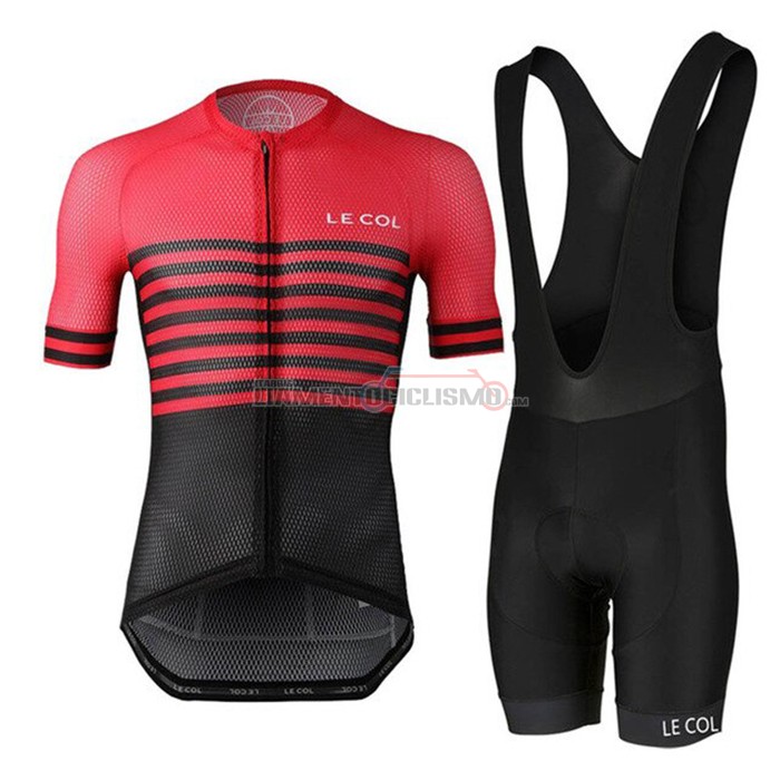 Abbigliamento Ciclismo Le Col Manica Corta 2021 Nero Rosso